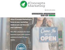 Tablet Screenshot of iconceptsmarketing.com